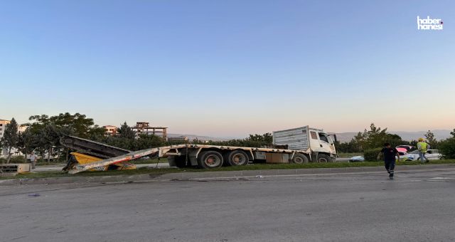 Kahramanmaraş’ta Freni Boşalan Tır Otomobile Çarptı: 2 Yaralı