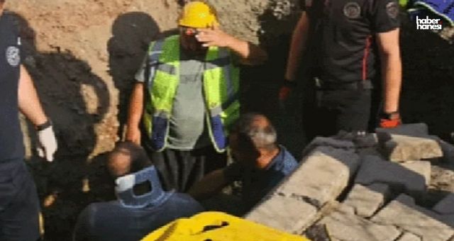 Kahramanmaraş’ta göçük faciası ucuz atlatıldı: İşçi yaralı kurtarıldı