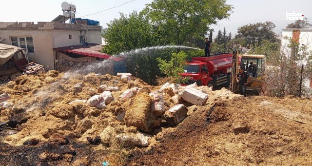 Kahramanmaraş’ta İki Ayrı Samanlıkta Yangın Çıktı