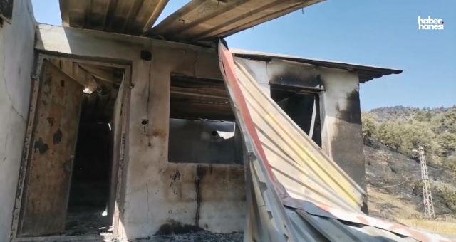 Kahramanmaraş’ta Orman Yangınında Evini Kaybetti!