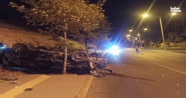 Kahramanmaraş’ta Otomobil Takla Attı, Araç Paramparça Oldu!