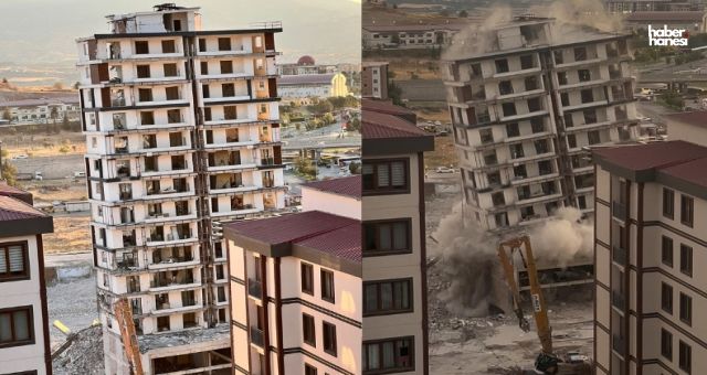 Kahramanmaraş’ta Ağır Hasarlı Kız Yurdu Tamamen Yıkıldı!