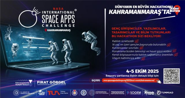 Kahramanmaraş’ta Bir İlk; Büyükşehir NASA’nın Dev Organizasyonuna Ev Sahipliği Yapacak