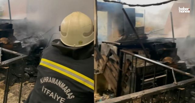 Kahramanmaraş’ta Ev Yangını Facia Olmadan Atlatıldı