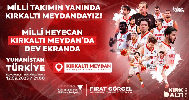 Kahramanmaraş’ta Milli Basketbol Heyecanı Dev Ekranda Yaşanacak