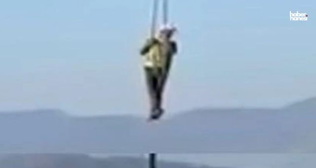 Kahramanmaraş’ta Şantiyede Tehlikeli Anlar: İşçi Vinçle İndi