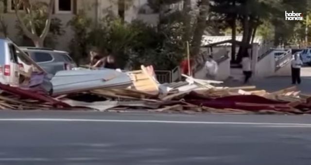 Kahramanmaraş’ta Yeni Okulun Çatısı Yine Uçtu! Veliler Endişeli