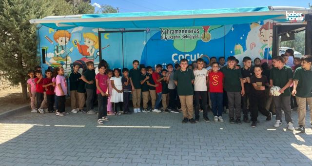 Kahramanmaraş Büyükşehir’in Mobil Çocuk Kütüphanesi Her Yerde