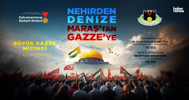 Kahramanmaraş, Gazze İçin Tek Yürek Oluyor