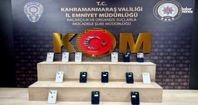 Kahramanmaraş’ta Kaçakçılara Darbe: 14 iPhone ve 650 Bin Makaron Ele Geçirildi