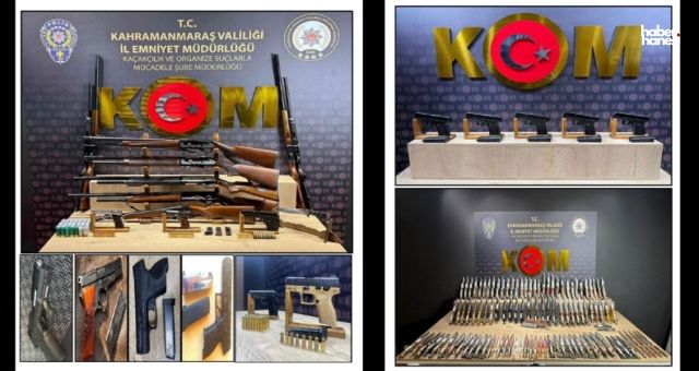 Kahramanmaraş’ta Silah Deposu Gibi Ev! Zanlı Tutuklandı