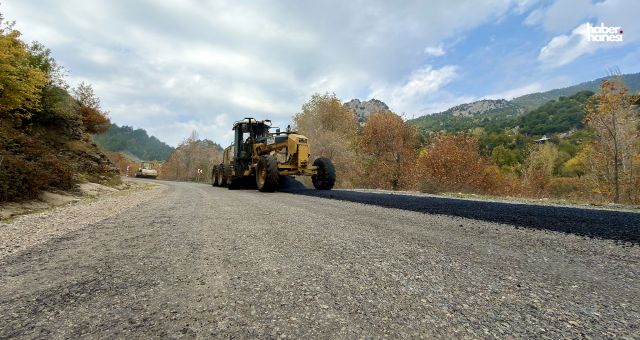 Andırın’a Ulaşımı 20 Kilometre Kısaltan Arterde Son Çalışmalar Yapılıyor