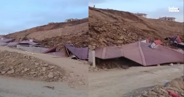 Kahramanmaraş’ta Heyelan: İnşaat Halindeki 7 Ev Toprak Altında Kaldı