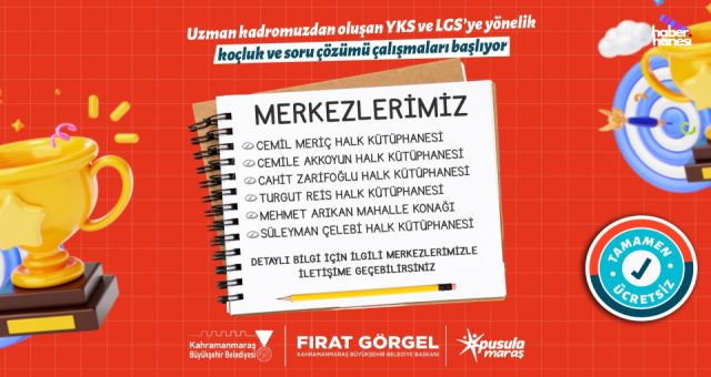 Pusula Maraş’tan Lise ve Üniversite Adaylarına Profesyonel Destek