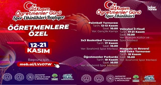 Şehitkamil Belediyesi’nden Öğretmenlere Spor Dolu Kutlama