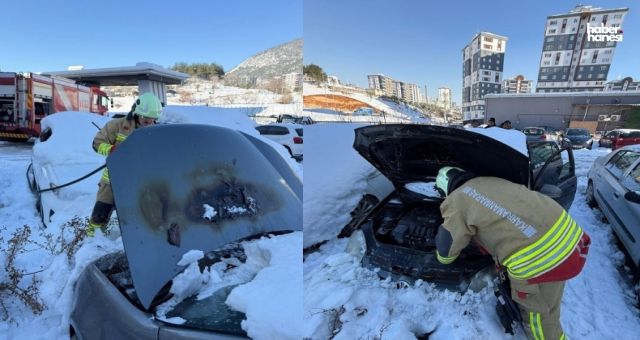 Kahramanmaraş’ta Araç Alevlere Teslim Oldu