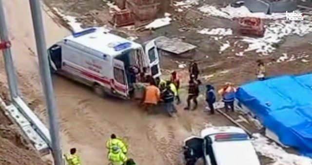 Kahramanmaraş’ta İnşaat Kazası: Bir İşçi Hastaneye Kaldırıldı