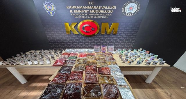 Kahramanmaraş’ta Kaçak Tütün ve Uyuşturucu Ele Geçirildi