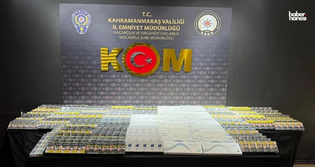 Kahramanmaraş’ta Kaçak Ürünlere Darbe: Binlerce Paket Sigara Ele Geçirildi