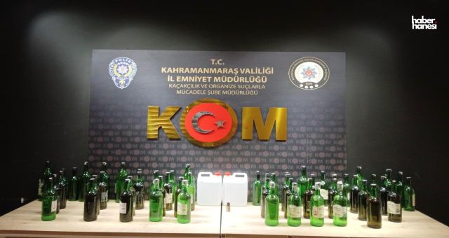 Kahramanmaraş’ta Litrelerce Sahte Alkol Yakalandı!