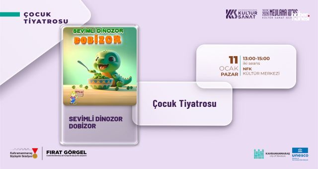 “Sevimli Dinozor Dobizor” Minikleri Eğlendirmeye Geliyor