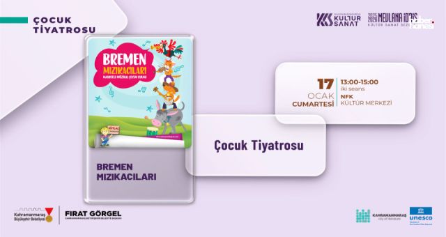 Yarıyıl Tatiline Kahramanmaraş Büyükşehir İmzası; Çocuklara Tiyatro Şöleni