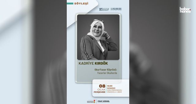 Yazar Kadriye Kırdök, Ekinözü’nde Öğrencilerle Buluşacak