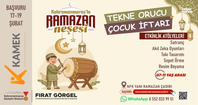 Kahramanmaraş Büyükşehir Belediyesi’nden Çocuklara Özel Tekne Orucu İftarı