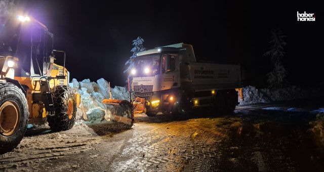 Kahramanmaraş Büyükşehir’den Kırsalda Gece Gündüz Kar Mesaisi
