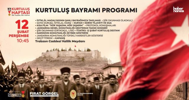 Kahramanmaraş’ta 106. Kurtuluş Yılı Üç Günlük Etkinliklerle Kutlanacak