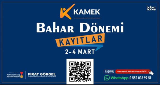 KAMEK’te Bahar Dönemi Başlıyor!