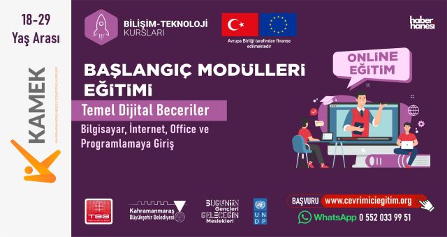 KAMEK’ten Gençlere Uluslararası Destekli Dijital Eğitim