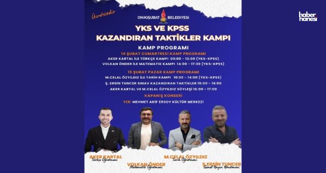 Onikişubat Belediyesi’nden YKS ve KPSS Adaylarına Büyük Destek