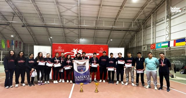 SANKO Okulları Teniste İl Şampiyonu