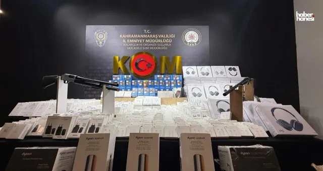 Kahramanmaraş’ta Kaçakçılık ve Uyuşturucu Operasyonu: Binlerce Ürün Ele Geçirildi