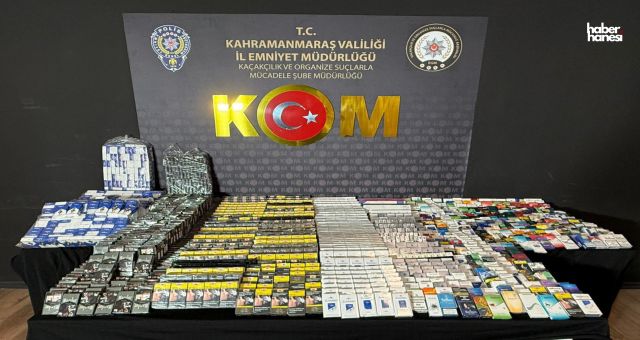 Kahramanmaraş’ta Polis Operasyonu: Kaçak Sigara ve Uyuşturucu Yakalandı