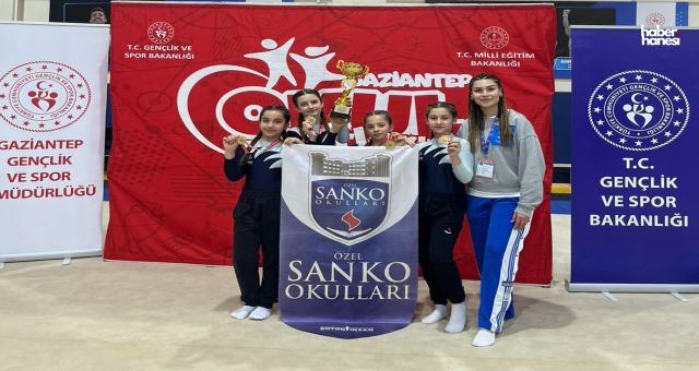 SANKO Okulları Jimnastikte Gaziantep Şampiyonu Oldu