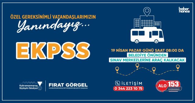 EKPSS’ye Girecek Vatandaşlara Büyükşehir’den Ulaşım Desteği
