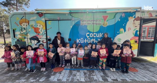 Kahramanmaraş Büyükşehir’in Mobil Kütüphanesi Mart’ta Yüzlerce Çocuğa Ulaştı