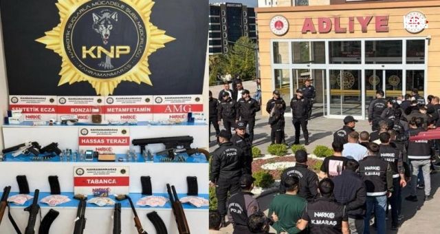 Kahramanmaraş Merkezli Dev Uyuşturucu Operasyonu: 45 Kişi Tutuklandı