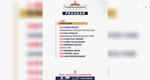 “Kahramanmaraş Tanıtım Günleri”nin İkinci Günü Dolu Dolu Geçecek