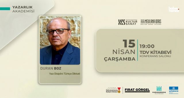 Kahramanmaraş’ta Edebiyat Söyleşisi: Duran Boz Okurlarla Buluşuyor