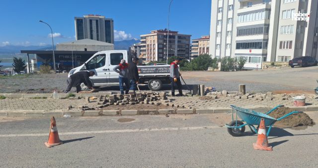 Onikişubat Belediyesi’nden 9 farklı mahallede eş zamanlı kaldırım ve yol çalışması