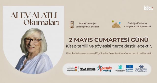 Pusula Maraş’ın Ödüllü “Alev Alatlı Okumaları” Programına Başvurular Başladı