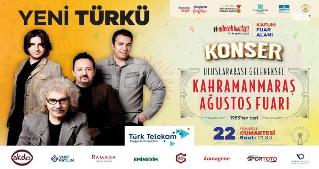 Kahramanmaraş Geleneksel Ağustos Fuarı’nda “Yeni Türkü” Şarkıları Yankılanacak