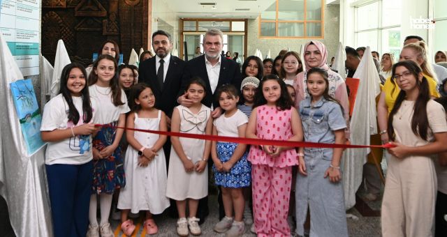 Kahramanmaraş’ta Minik Ressamların 10 Haftalık Emeği Sergiye Taşındı