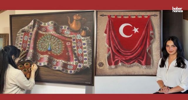 Anadolu Kilimleri Tuvalde Yeniden Hayat Buluyor: Seda Kılıç’ın Özgün Sanat Tekniği