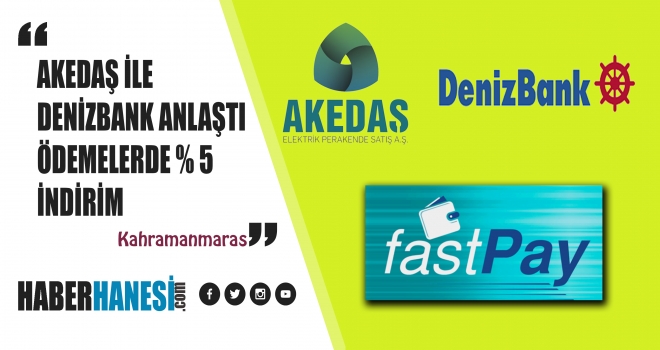 DenizBank’tan fastPay ile elektrik faturası ödemelerinde yüzde 5 indirim avantajı
