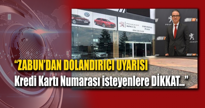 PEUGEOT ZABUNOĞLU'NDAN UYARI