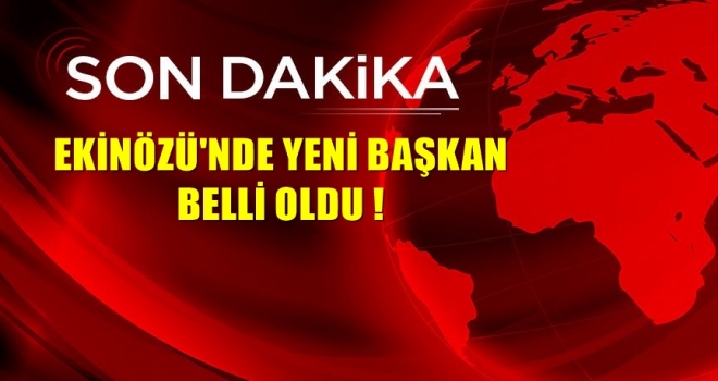 Son dakika...! Ekinözü'nde Başkan Belli oldu